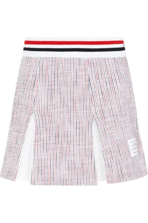 Thom Browne Femme, Jupes, Multicolore, Taille: 38 FR Mini-jupe plissée à carreaux