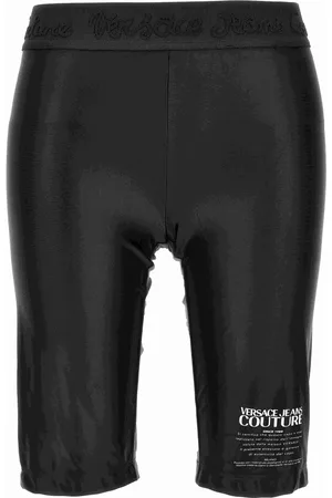 VERSACE Femme, Shorts, Noir, Taille: 36 FR Pantalon Noir