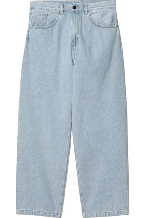 Carhartt Homme, Jeans, Bleu, Taille: S Pantalon en Denim à Taille Basse Large