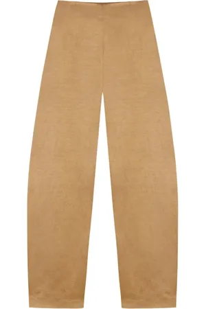 Cortana Femme, Pantalons, Jaune, Taille: 40 FR Pantalon large taille haute