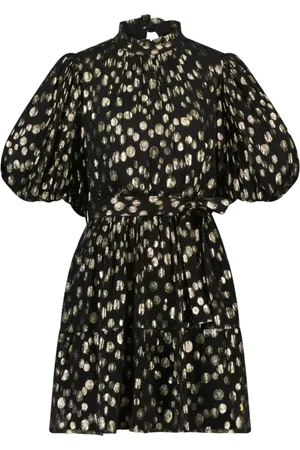 Fabienne Chapot Femme, Robes, Jaune, Taille: 42 FR Golden Dots Roxy Dress