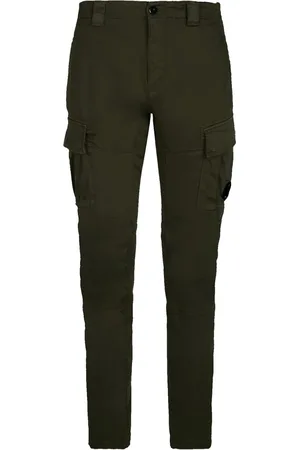 C.P. Company Homme, Pantalons, Vert, Taille: S Pantalon Cargo Stretch en Sateen