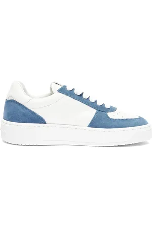 Stuart Weitzman Femme, Chaussures, Blanc, Taille: 36 EU Baskets de Tennis Monogramme