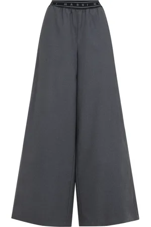 Marni Femme, Pantalons, Gris, Taille: 38 FR Élégant Pantalon Gris
