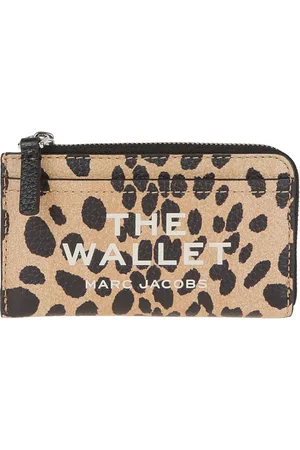 Marc Jacobs Femme, Accessoires, Multicolore, Taille: ONE Size Portefeuille en Cuir Noir Design Élégant