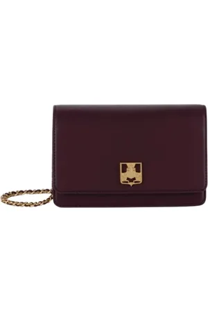 Elisabetta Franchi Femme, Sacs, Rouge, Taille: ONE Size Sac Bandoulière Chic Bordeaux