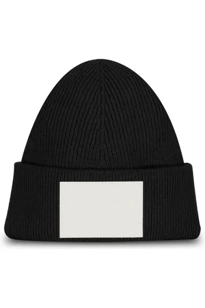 Maison Margiela Femme, Accessoires, Noir, Taille: L Bonnet en Laine Mélangée