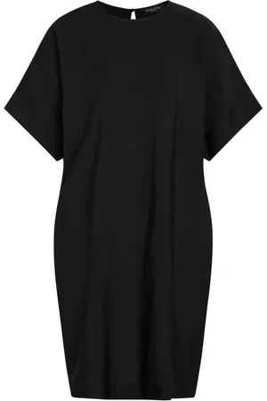 Bruuns Bazaar Femme, Robes, Noir, Taille: 38 FR Robe de jour à manches courtes