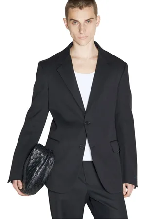 Lanvin Homme, Vestes, Noir, Taille: M Blazer Croisé