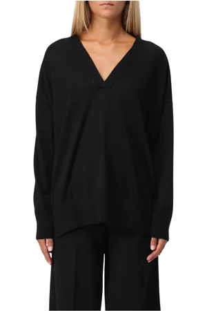 LIVIANA CONTI Femme, Pulls, Noir, Taille: 42 FR Maille V