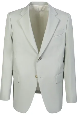 Lanvin Homme, Vestes, Vert, Taille: L Veste en laine croisée