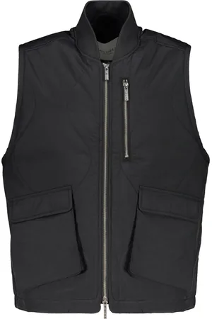 Les Deux Homme, Vestes, Noir, Taille: S Veste Rembourrée en Nylon avec Poches