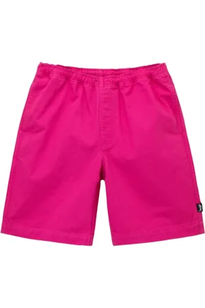 STUSSY Homme, Shorts, Rose, Taille: L Short de Plage en Coton Brossé