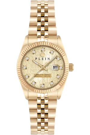 Philipp Plein Femme, Accessoires, Jaune, Taille: ONE Size Montre pour Femme Date Superlatif