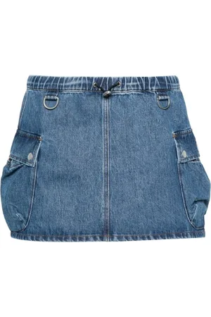 COPERNI Femme, Jupes, Bleu, Taille: 36 FR Jupe Cargo en Denim