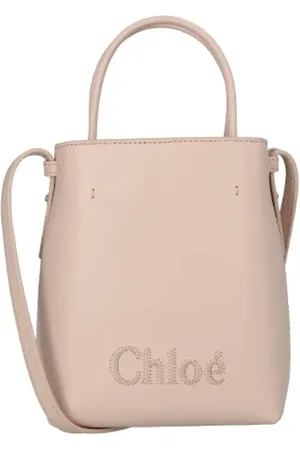 Chloé Femme, Sacs, , Taille: ONE Size Micro Shopper en Cuir de Veau Brillant