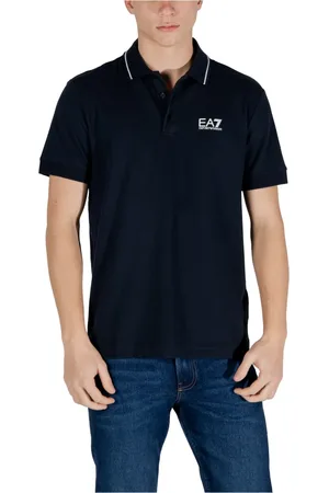 EA7 Homme, Tops, Bleu, Taille: M Polo à Manches Courtes