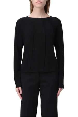 LIVIANA CONTI Femme, Pulls, Noir, Taille: 42 FR Tricot à col rond