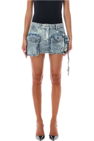 The Attico Femme, Jupes, Bleu, Taille: W27 Fay Mini Jupe Cargo