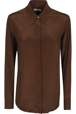 DRIES VAN NOTEN Femme, Blouses et Chemises, Brun, Taille: 42 FR Chemise Marron