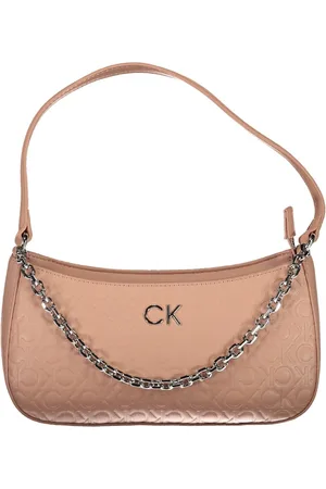 Calvin Klein Femme, Sacs, Rose, Taille: ONE Size Sac à main en polyester avec chaîne et anses bandoulière