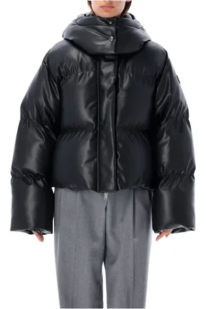 Stella McCartney Femme, Vestes, Noir, Taille: 38 FR Veste matelassée noire Eco Nappa
