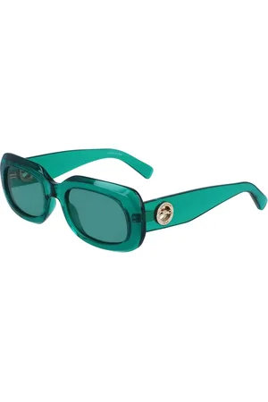 Longchamp Femme, Accessoires, Vert, Taille: ONE Size Lunettes de soleil vertes injectées
