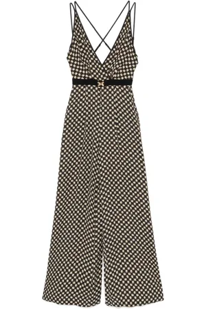 Elisabetta Franchi Femme, Combinaisons et Ensembles, Multicolore, Taille: 38 FR Pantalon Élégant