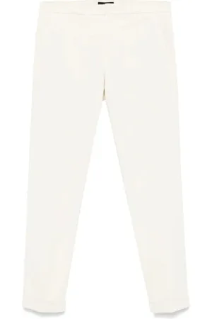 FAY Homme, Pantalons, , Taille: W33 Pantalon Chino Gabardine en Coton Écru