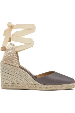 Castaner Femme, Chaussures, Gris, Taille: 38 EU Alpargata compensée de 9 cm