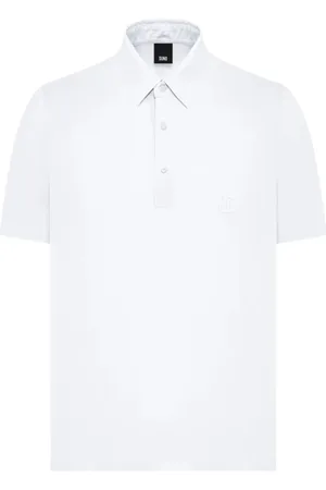 Duno Homme, Tops, Blanc, Taille: 2XL Polo Blanc T-shirt Léger Stretch