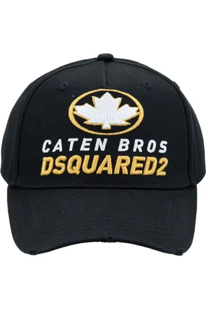 Dsquared2 Unisex, Accessoires, Noir, Taille: ONE Size Casquette de baseball vintage avec fermeture à boucle