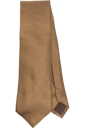 CANALI Homme, Accessoires, Jaune, Taille: ONE Size Cravate de luxe en soie