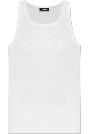 Dsquared2 Homme, Tops, Blanc, Taille: XL Débardeur