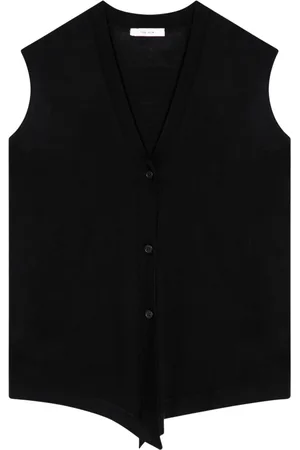The Row Femme, Vestes, Noir, Taille: 38 FR Gilet Court en Maille