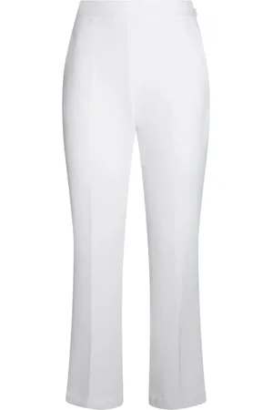 Elisabetta Franchi Femme, Pantalons, Blanc, Taille: 40 FR Pantalon Droit 360 Avoirio