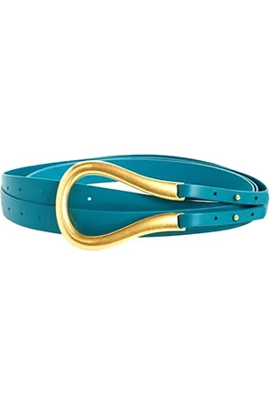 Bottega Veneta Femme, Accessoires, Bleu, Taille: L Ceinture Élégante en Cuir