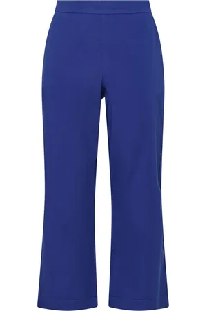 Maliparmi Femme, Pantalons, Bleu, Taille: 42 FR Pantalon Teint en Coton