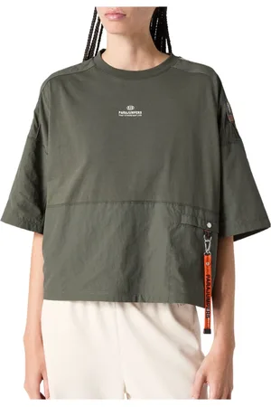 Parajumpers Femme, Tops, Vert, Taille: 38 FR Boue Foncée Chemise Élégante