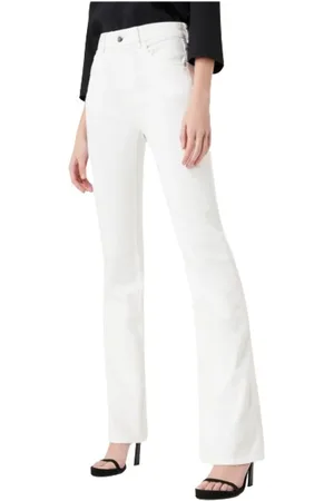 Emporio Armani Femme, Jeans, Blanc, Taille: W30 Jeans Évasés