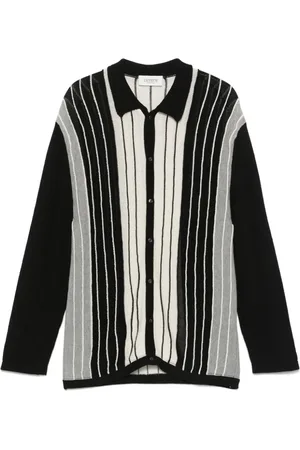 LANEUS Homme, Chemises, Multicolore, Taille: S Rayures Verticales Chemise Col Classique