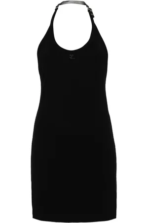 Courrèges Femme, Robes, Noir, Taille: 42 FR Robe Noire Élégante