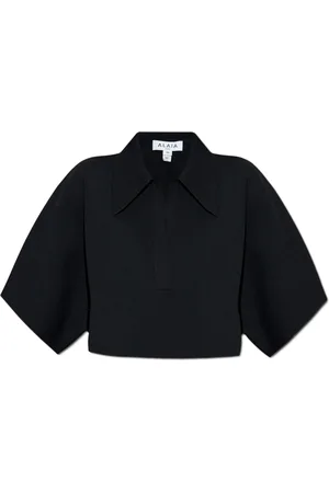 Alaïa Femme, Tops, Noir, Taille: 36 FR Crop top