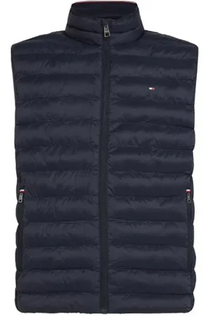 Tommy Hilfiger Homme, Vestes, Bleu, Taille: XL Gilet compressible pour collection de base
