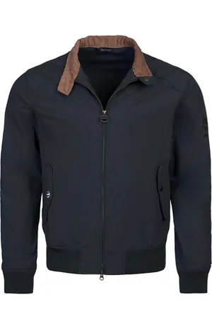 Barbour Homme, Vestes, Bleu, Taille: S Veste en Tissu Bleu avec Fermeture Éclair