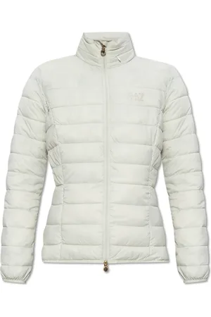 EA7 Femme, Vestes, Blanc, Taille: 40 FR Veste matelassée rembourrée en nylon Core Lady