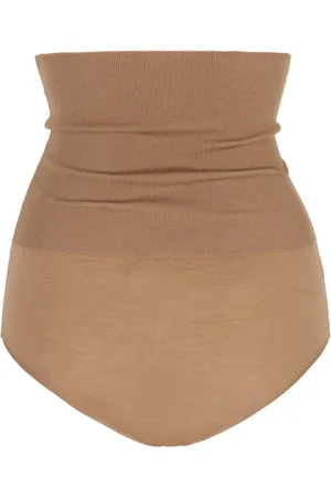 Cortana Femme, Sous-vêtements, Brun, Taille: 38 FR Culotte Taille Haute en Cachemire