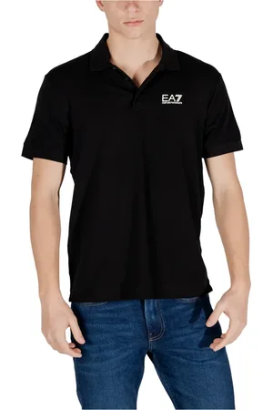 EA7 Homme, Tops, Noir, Taille: S Polo à Manches Courtes