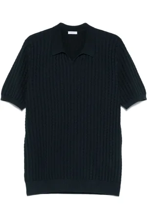 Boglioli Homme, Tops, Bleu, Taille: L Polo Tricoté