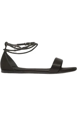 Max Mara Femme, Chaussures, Noir, Taille: 37 EU Sandales Plates Chic